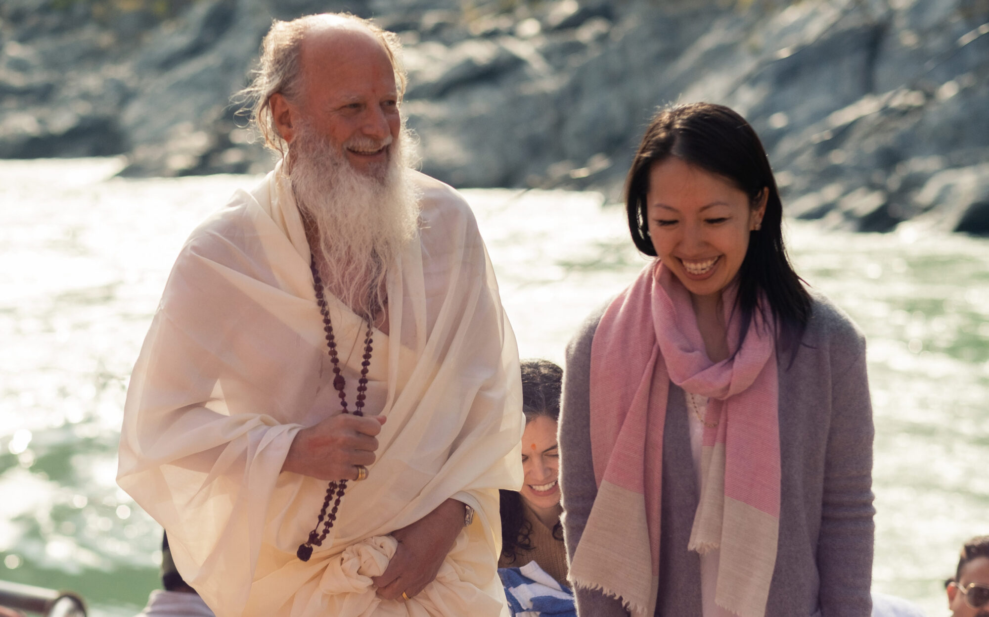 Thom Knoles discussing advanced meditation with a practitioner