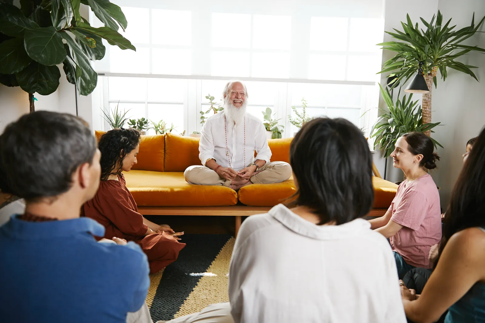 Thom Knoles with students